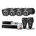 Zmodo 8CH sPoE Security Camera System with Repeater, 4 Outdoor Weatherproof and 2 Indoor Two-Way Audio Cameras, 1080P NVR Recorder 1TB HDD and Cloud Service for Intelligent Recording