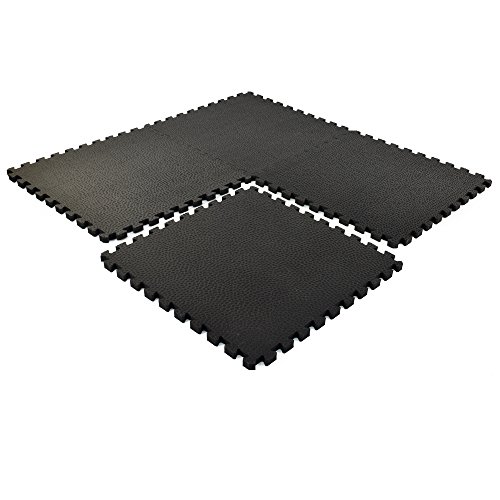 Greatmats Portable Horse Equine Stall Mats, Foam 2x2 ft,15 Pack (Black