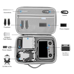 SKYREAT Mini 4 Pro RC 2 Case, Portable PU Leather