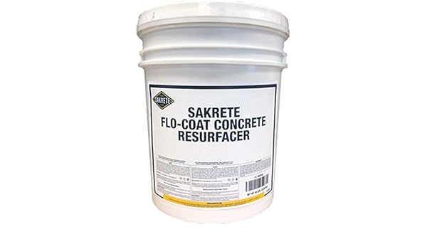 Sakrete Flo Coat Concrete Resurfacer 50 Lb Pail Amazon Com