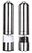 Greenco 2-Pack Automatic Electric Pepper Mill and Salt Grinder, Stainless Steel