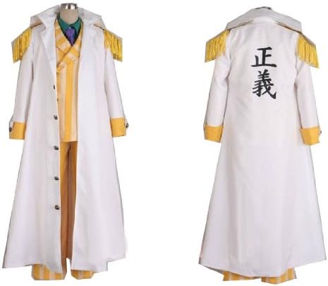 Amazon ウェブエッセンス コスプレ衣装 ワンピース One Piece 海軍三大将 黄猿風 コスプレ コスチューム オリジナル ブレスレット 付き コスプレ 仮装 通販