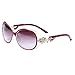 LianSan Fashion Oversized Women Uv400 Protection Polarized Lady Sunglasses Gold Flower Full Frame Sunglasses Gd103
