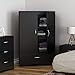 South Shore Step One Armoire-Pure Black