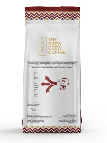 The Brew Crew Coffee – Café Breakfast Blend Coffee Beans, Medium Roast, 100% Arabica, 1KG | Nutty, Chocolate & Hazelnut Notes | Freshness-Lock Aroma Valve