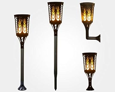 Llama luz led antorcha solar luz led paisaje luz, una caja de uno: Amazon.es: Iluminación