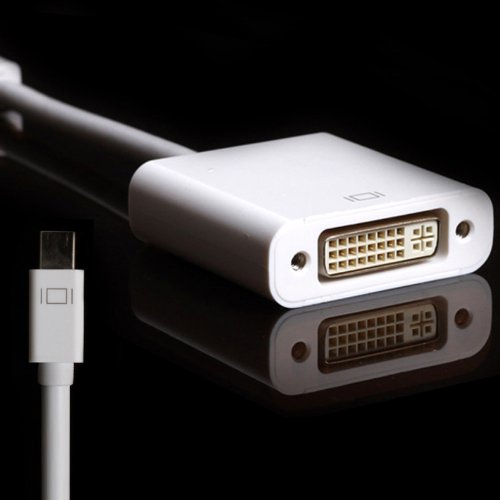 YarMonth-Premium Mini DisplayPort to DVI Adapter Cable for Apple MacBook, MacBook Pro, MacBook Air, iMac, Mac mini, Mac Pro, and Xserve --- High Quality ABS Plastic Housing with Recessed Connector