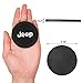 Lipctine Paw Logo 2 PCS 2.75 Inch Soft Rubber Pad Set Round Auto Cup Holder Insert Drink Coaster fit for Jeep Wrangler Liberty Grand Cherokee Renegade Compass Patriot SUV 2PCS