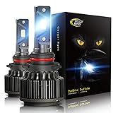 Cougar Motor Flagship 9005 (HB3) LED Headlight Bulbs, Super Bright 12000Lm 6500K Conversion Kit - Cool White CREE