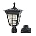 Kemeco ST4311AQ LED Cast Aluminum Solar Post Light Fixture with 3-Inch Fitter Base for Outdoor Garden Post Pole Mount primary