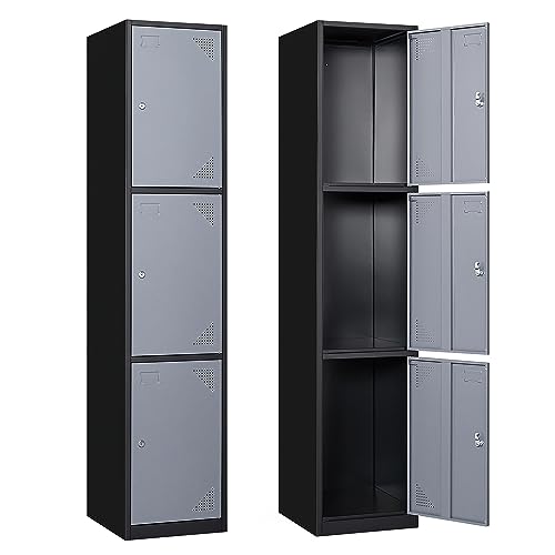 SISESOL Metal Lockers for Employees Steel Locker Large School Locker ...