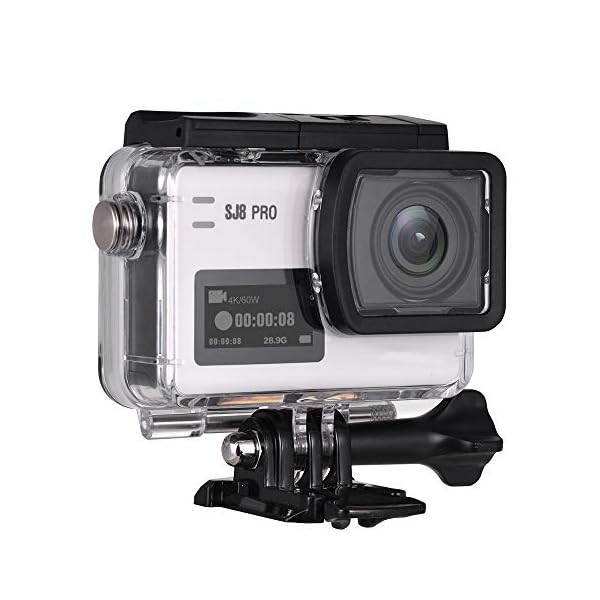 HMY 2,3" Touchscreen-Action-Kamera WiFi Sport Cam mit 170 Grad Weitwinkel-8X Digitalzoom wasserdichte Kamera