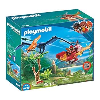 PLAYMOBIL Adventure Copter with Pterodactyl Building Set