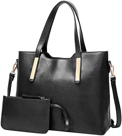 HYSGM 2Pcs Women Pattern PU Leather Solid Color Fashion Handbag+Wallets For Ladies gift