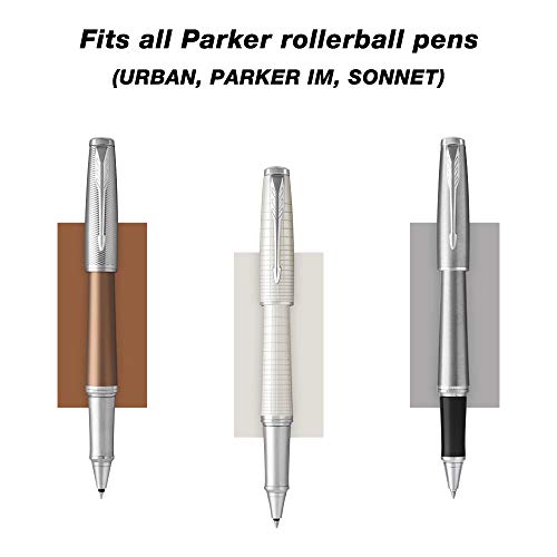 Unibene Parker Compatible Rollerball Refill 6 Pack, 0.5mm Fine Point