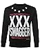 URBANCREWS Mens Hipster Hip Hop Long Sleeve Pullover Crew Neck Sweatshirt