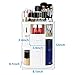 Tellco Makeup Organizer with 3 Drawers, Large Capacity Storage Box  for Cosmetics, Bathroom Dresser Vanity, 360 Degree Rotating, White