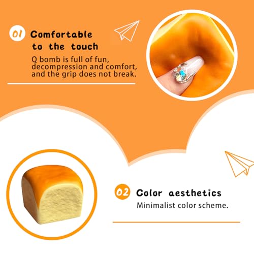 Butter Slow Rising Squishy，Squishy Toy,Dumpling Stress Balls，PU Materia Fidget Toy for Office or Party Favor