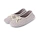 L-RUN Women’s Ballerina Style Slippers Anti-Skid House Indoor Shoes Washable