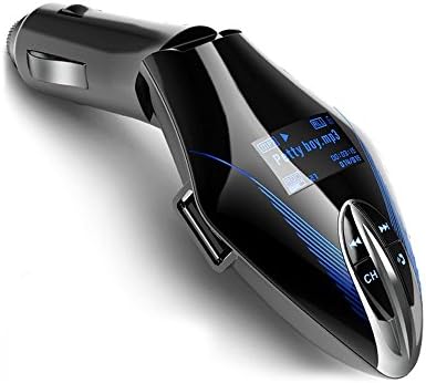 CooleedTEK Wireless In-Car MP3 Bluetooth FM Transmitter Radio Adapter Car Kit with LCD Display Screen and USB Car Charger