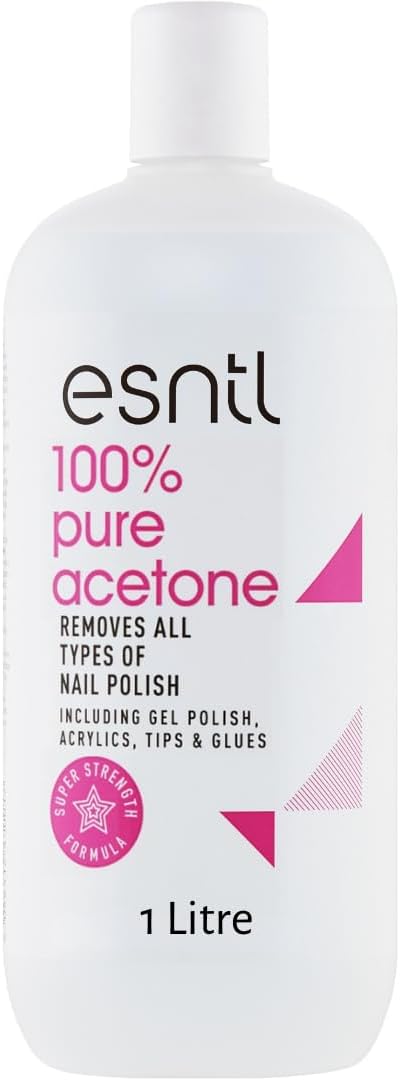 ESNTL 100% Pure Acetone Nail Polish Remover 1L Super Strength