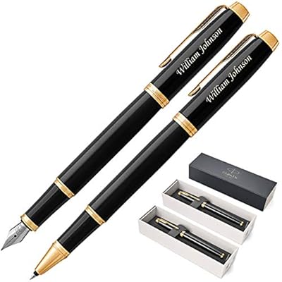 Personalized Parker IM Black Gold Trim Fountain and Hungary Ubuy