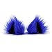 Pawstar Clip In Furry Kitty Mew Ears Hair Clips On - Blue