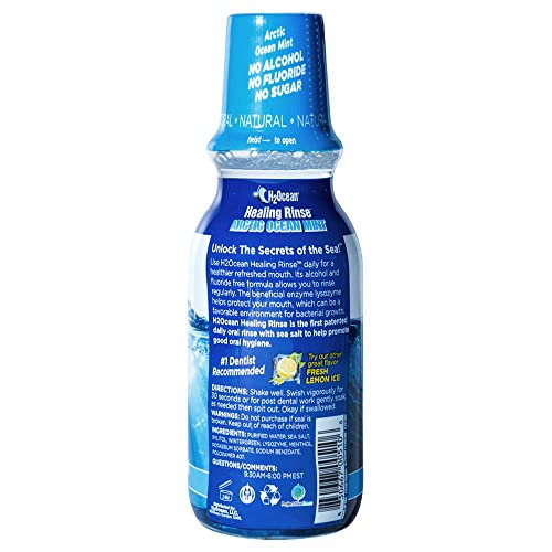 H2Ocean Healing Rinse Mouthwash Great Tasting Sea Salt & Xylitol Mouth