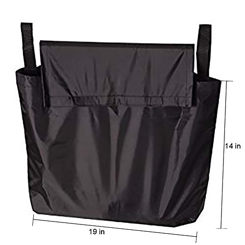 HNYG Wheelchair Backpack Bag - Black - Great Accessory Pack for Your Mobility Devices. Fits Most Scooters, Walkers, Rollators - Manual, Powered or Electric Wheelchairs A808
