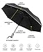 Auto Open Close Umbrella, MCIRCO Travel Umbrella Wind proof Compact Automatic Umbrella Unbreakable Lightweight Foldable Black Rain Umbrella with Slip Proof Handle and Reflective Stripe