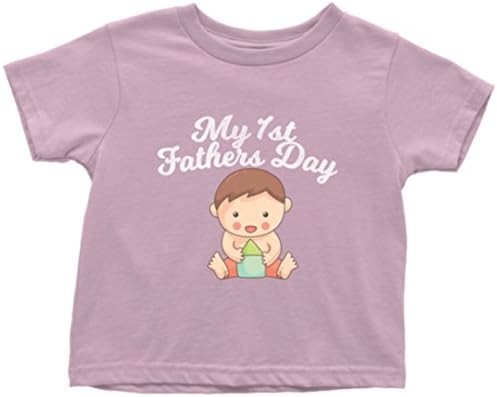 MY FIRST FATHERS DAY TODDLER T-SHIRT (2T, pink)