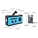 Baiwka Emergency Solar Hand Crank Radio, AM/FM/NOAA Weather Radio with LED Flashlight, 2000 mAh Power Bank, SOS Alarm, Reading Lamp for Household Emergency, Tornadoe, Hurricane, Storm (Green)