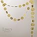 Ling's moment 10 Feet Circle Dots Paper Garland ( Champagne Gold Glitter ) for Wedding, Bridal Showers, Birthday Party, Baby Shower, Event & Party Supplies, 2