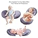 Chilling Home Pregnancy Wedge Pillow, Velvet Maternity Wedge Pillow For Side Sleeping, Newborn Lounger Pregnancy Side Sleeper Pillow for Belly Support, Grey