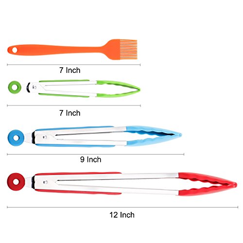 Silicone Kitchen Cooking Tongs - Thumbnail 6