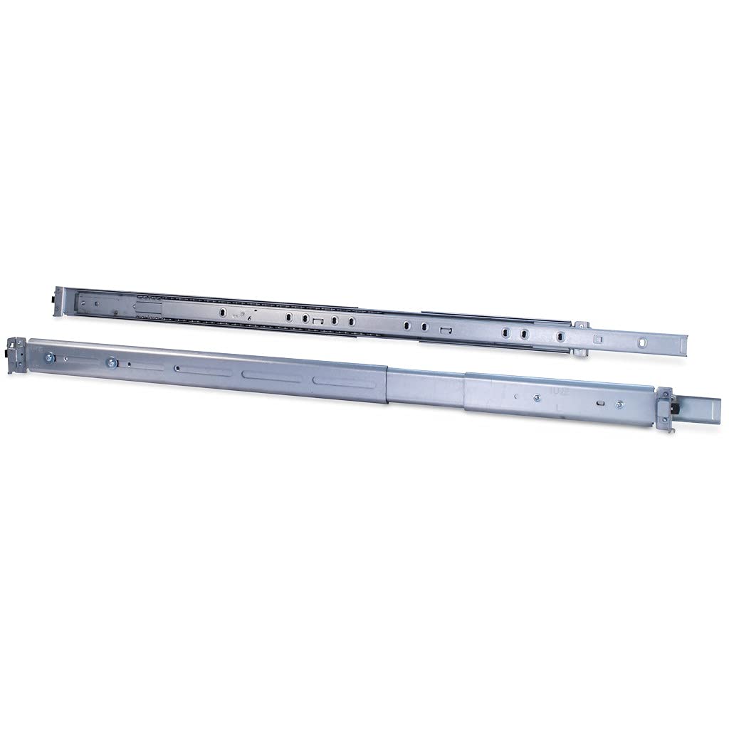 Inter Tech 26" Telescopic Rail Set 1U 650 mm Silver