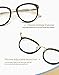 TIJN Vintage Round Metal Optical Eyewear Non-prescription Eyeglasses Frame for Women