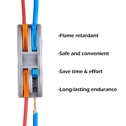 CIRMAKER 24 Pcs Lever Nuts Compact Splicing Wire Connectors Assortment