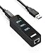 Anker 3-Port USB 3.0 HUB with 10/100/1000 Gigabit Ethernet Converter (3 USB 3.0 Ports, A RJ45 Gigabit Ethernet Port, Support Windows XP, Vista, Win7/8 (32/64 bit), Mac OS 10.6 and Above, Linux) Black