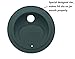 THINKCHANCES Reusable Food Grade and BPA Free Silicone Circulr Hole Drinking Sip Lid for Mason, Ball, Canning Jars (Wide Mouth, Grey)
