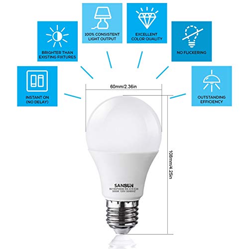 4 Light+Equivalent+SANSUN+Non+Dimmable+6+Pack