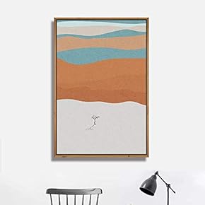 Framed Canvas Wall Art for Living Room, Bedroom Minimalistic Landscape XXIV Canvas Prints for Home Decoration Ready to Hang - 16x24 inches