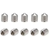 Swpeet 400-Piece Allen Head Socket Hex Grub Screw Assortment – 10 Sizes M3-M8 Internal Hex Drive Cup-Point Set Screws For Door Handles, Faucets & More