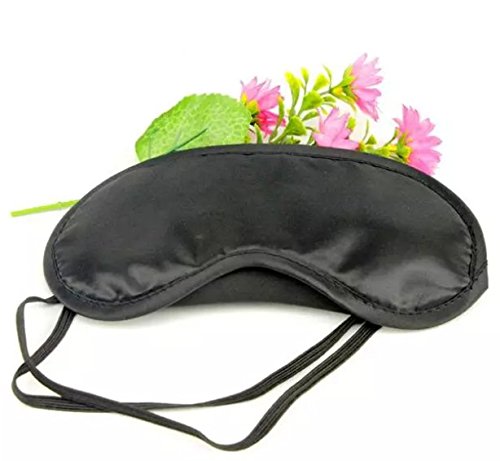 Pack of 20 Eye Mask Shade Cover Blindfold Night Sleeping, with Nose Pad, Blindfold Game Games Relax Cover Black - Thumbnail 6