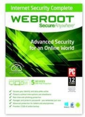 Webroot 48306 Secureanywhere Inet Sec Complete 5 Dev