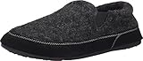 ACORN Men's Fave Gore Slipper, Black Tweed, Large/10.5-11.5 D(M) US