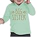 Big Sister Shirt Baby Girl Outfit Big Sister Gift (3T Ice Green)