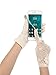 Maxdot Summer Women Lace Short Screentouch Gloves Sun UV Protection Driving Gloves (Beige)