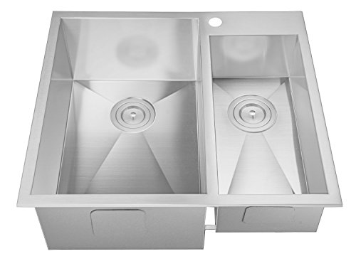 Phoenix 18 Gauge 304 Grade Stainless Steel Double Bowl Overmount Kitchen Sink
