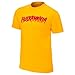 WWE Authentic Wear Hulk Hogan Hulkamania Yellow T-Shirt Extra Large
